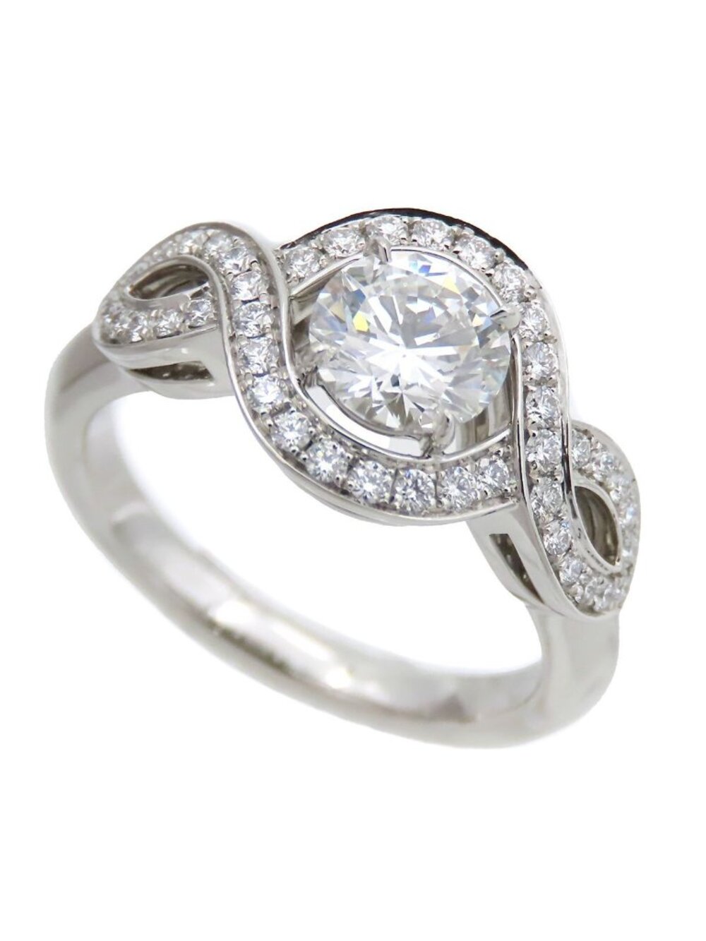 Harry Winston Lily Cluster Star Platinum Diamond Engagement Ring